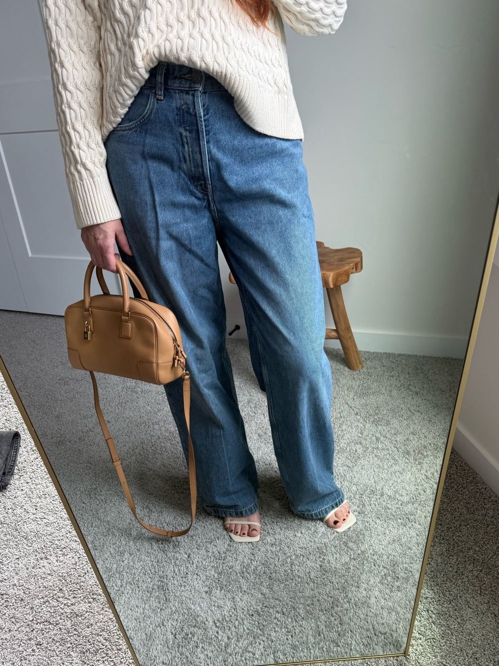 Mango Blue Trousers Jeans size 6 -Exellent condition